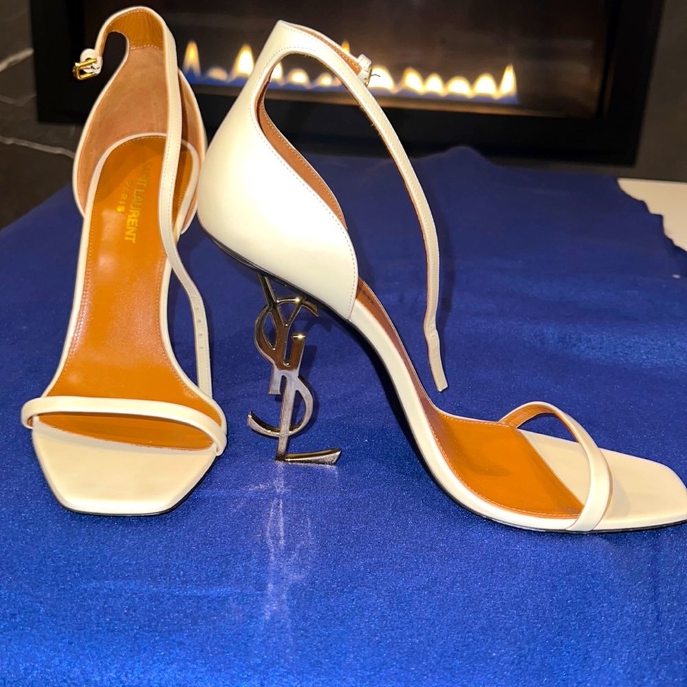 YSL opium sandals.